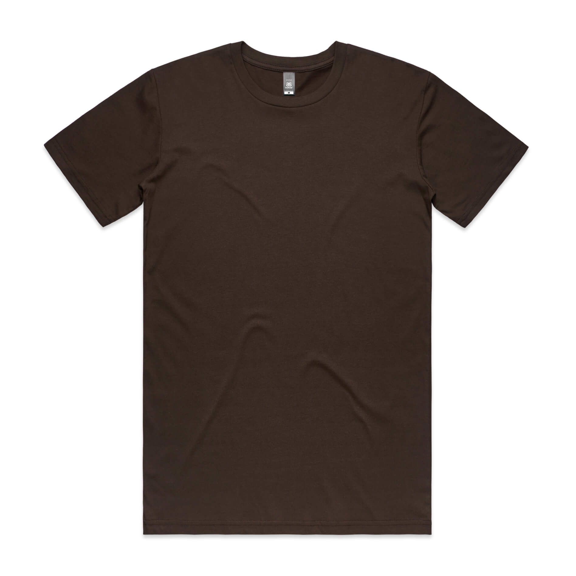 AS Colours Men's Staple Tee in Dark Chocolate
