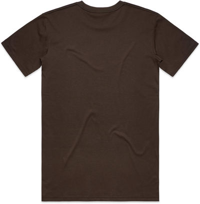 Am image of a Custom AS Colours Men's Staple Tee in Dark Chocolate!