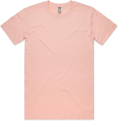 Am image of a Custom AS Colours Men's Staple Tee in Pale Pink!