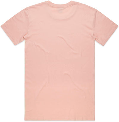 Am image of a Custom AS Colours Men's Staple Tee in Pale Pink!