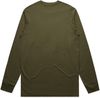 Am image of a Custom AS Colour Mens Staple Long Sleeve Tee in Army!
