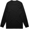 Am image of a Custom AS Colour Mens Staple Long Sleeve Tee in Black!