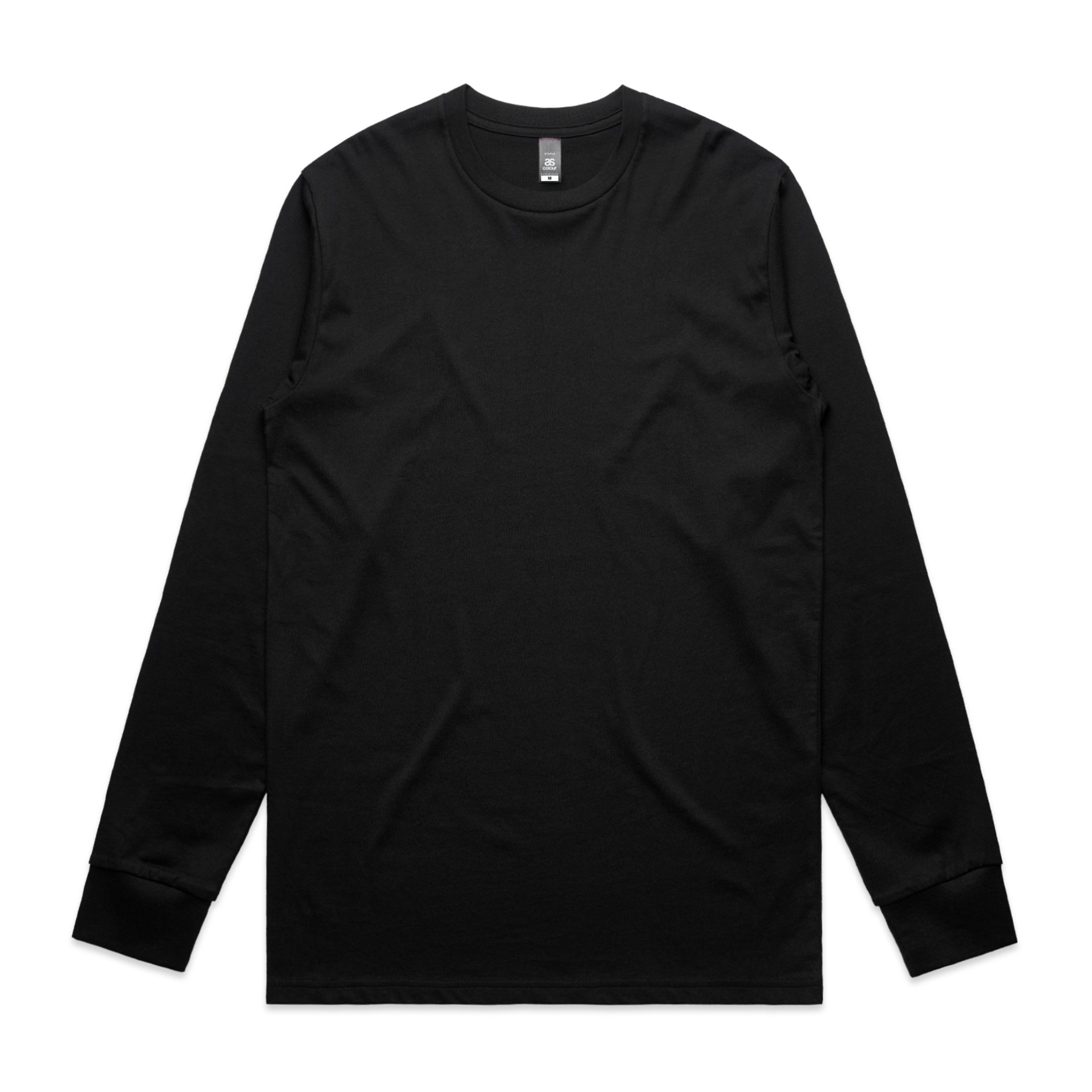 AS Colour Mens Staple Long Sleeve Tee in Black