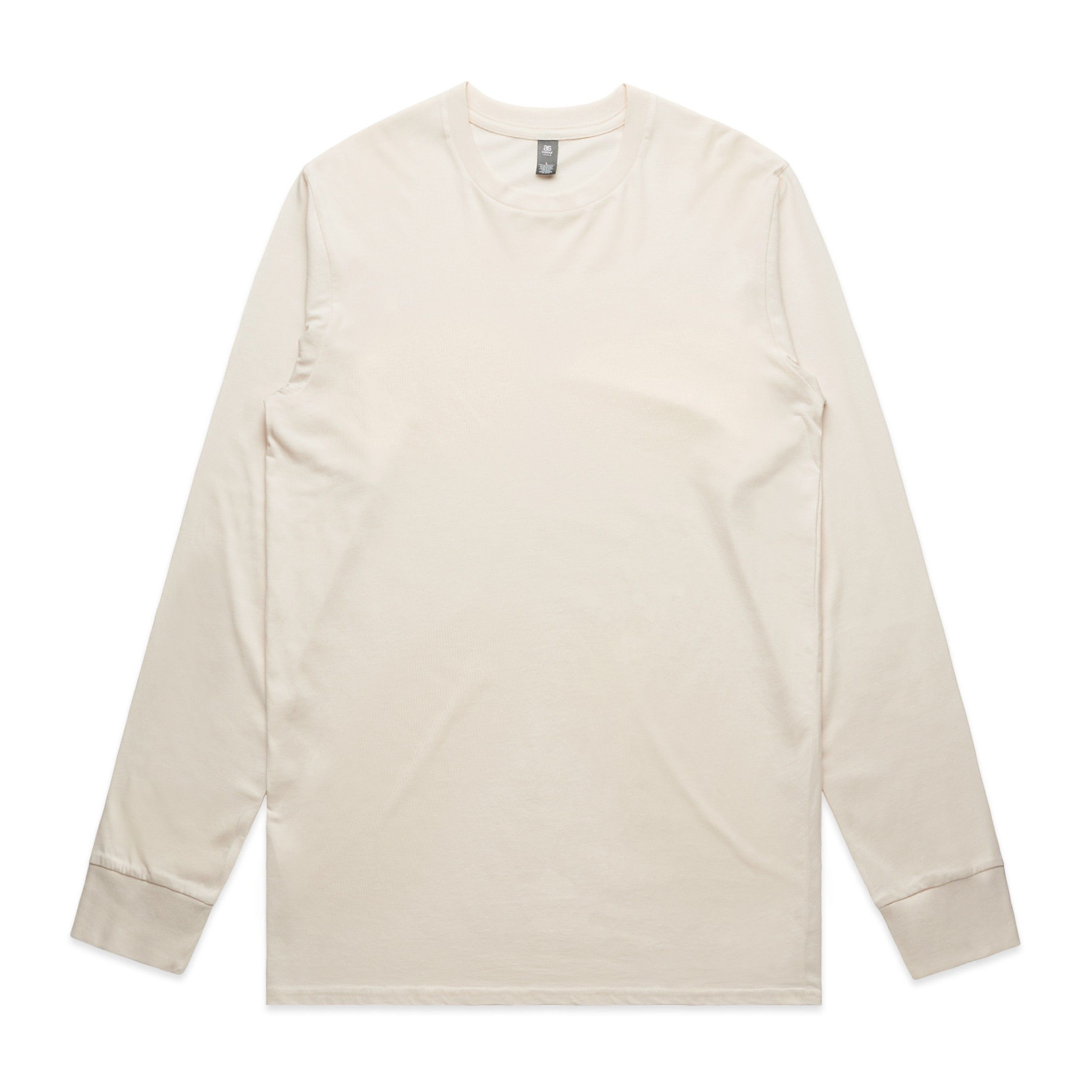 AS Colour Mens Staple Long Sleeve Tee in Ecru