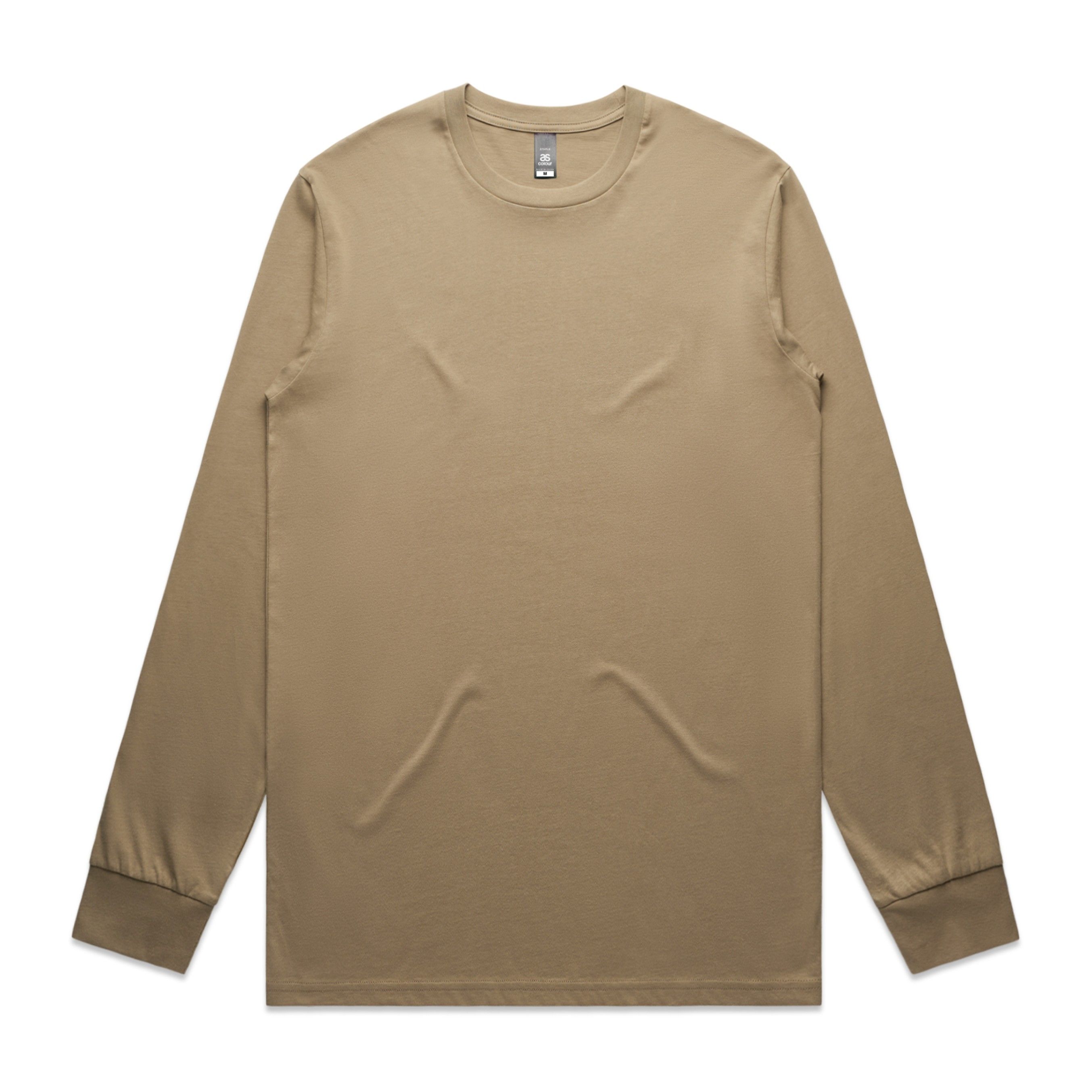 AS Colour Mens Staple Long Sleeve Tee in Sand