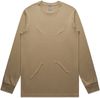 Am image of a Custom AS Colour Mens Staple Long Sleeve Tee in Sand!