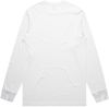 Am image of a Custom AS Colour Mens Staple Long Sleeve Tee in White!