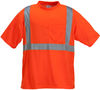 Am image of a Custom Sumaggo High Visibility Polyester Jersey T Shirt with Pocket in Orange!