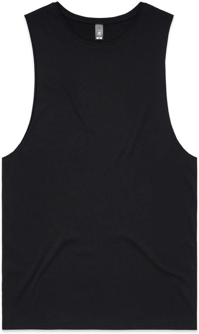 Am image of a Custom AS Colour Men's Barnard Tank in Black!