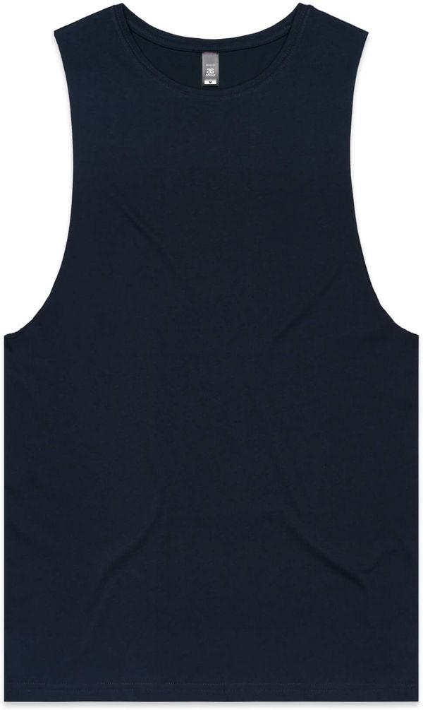 Am image of a Custom AS Colour Men's Barnard Tank in Navy!