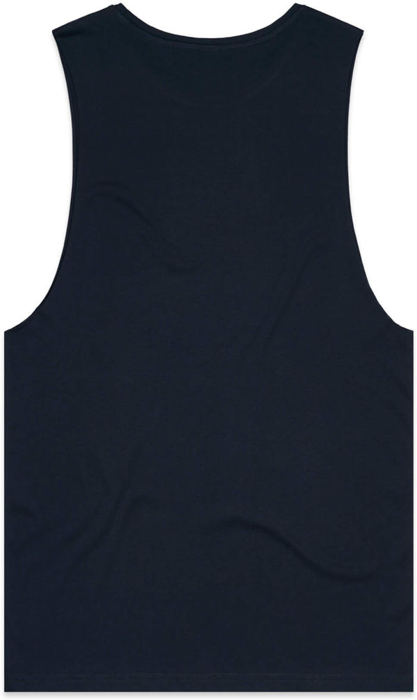 Am image of a Custom AS Colour Men's Barnard Tank in Navy!