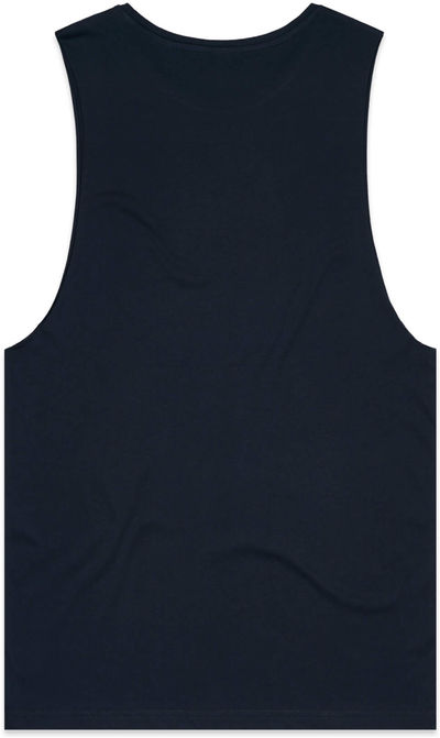 Am image of a Custom AS Colour Men's Barnard Tank in Navy!