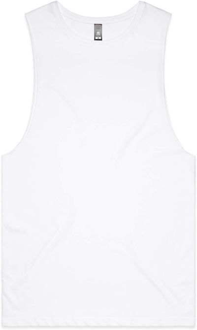 Am image of a Custom AS Colour Men's Barnard Tank in White!