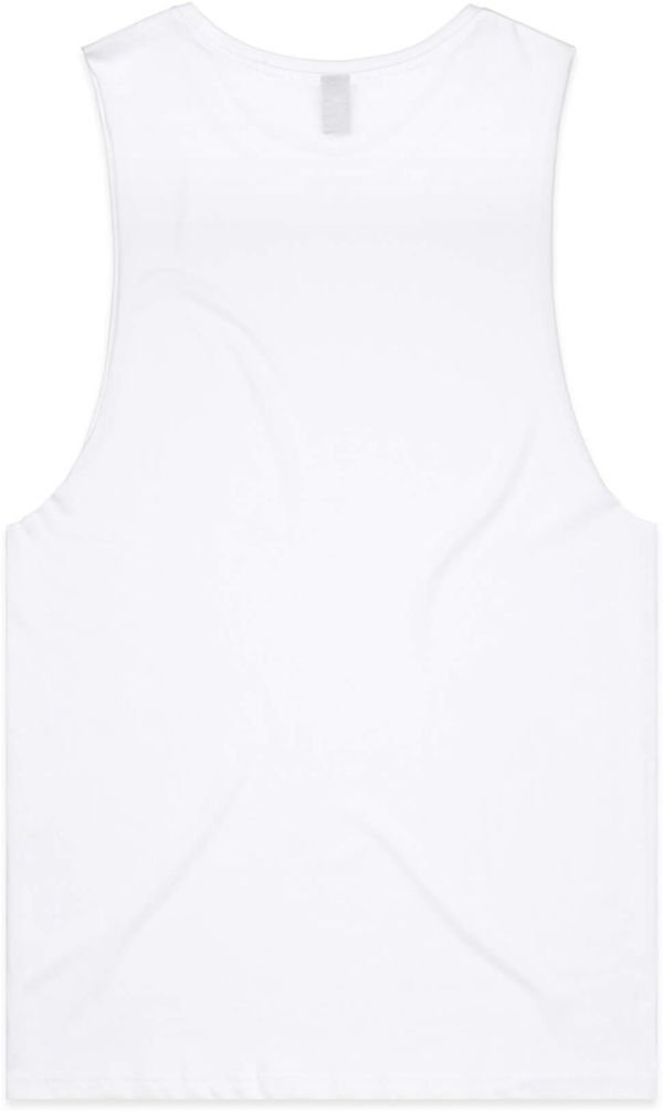 Am image of a Custom AS Colour Men's Barnard Tank in White!