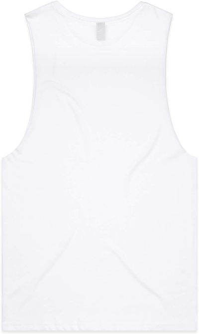 Am image of a Custom AS Colour Men's Barnard Tank in White!