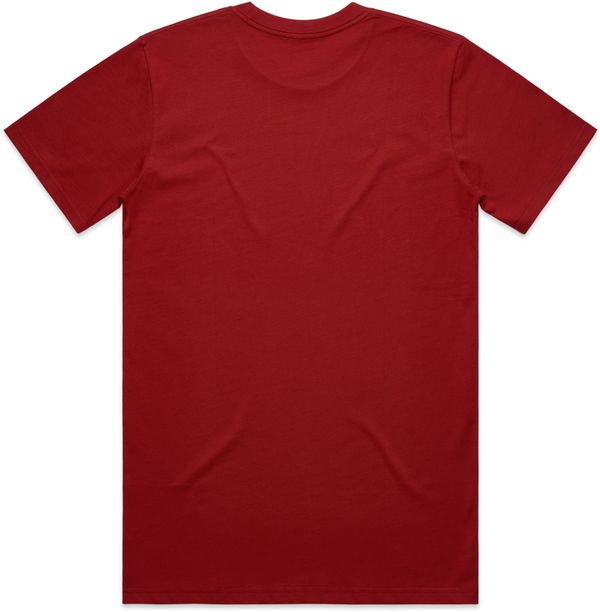 Am image of a Custom AS Colour Men's Classic Tee in Cardinal!