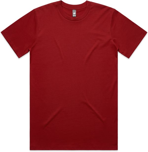 Am image of a Custom AS Colour Men's Classic Tee in Cardinal!