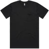 Am image of a Custom AS Colour Men's Classic Pocket Tee in Black!