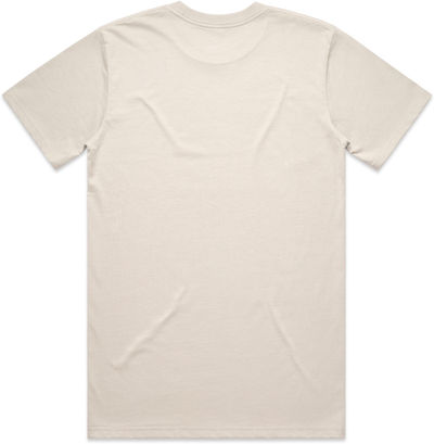 Am image of a Custom AS Colour Men's Classic Pocket Tee in Bone!
