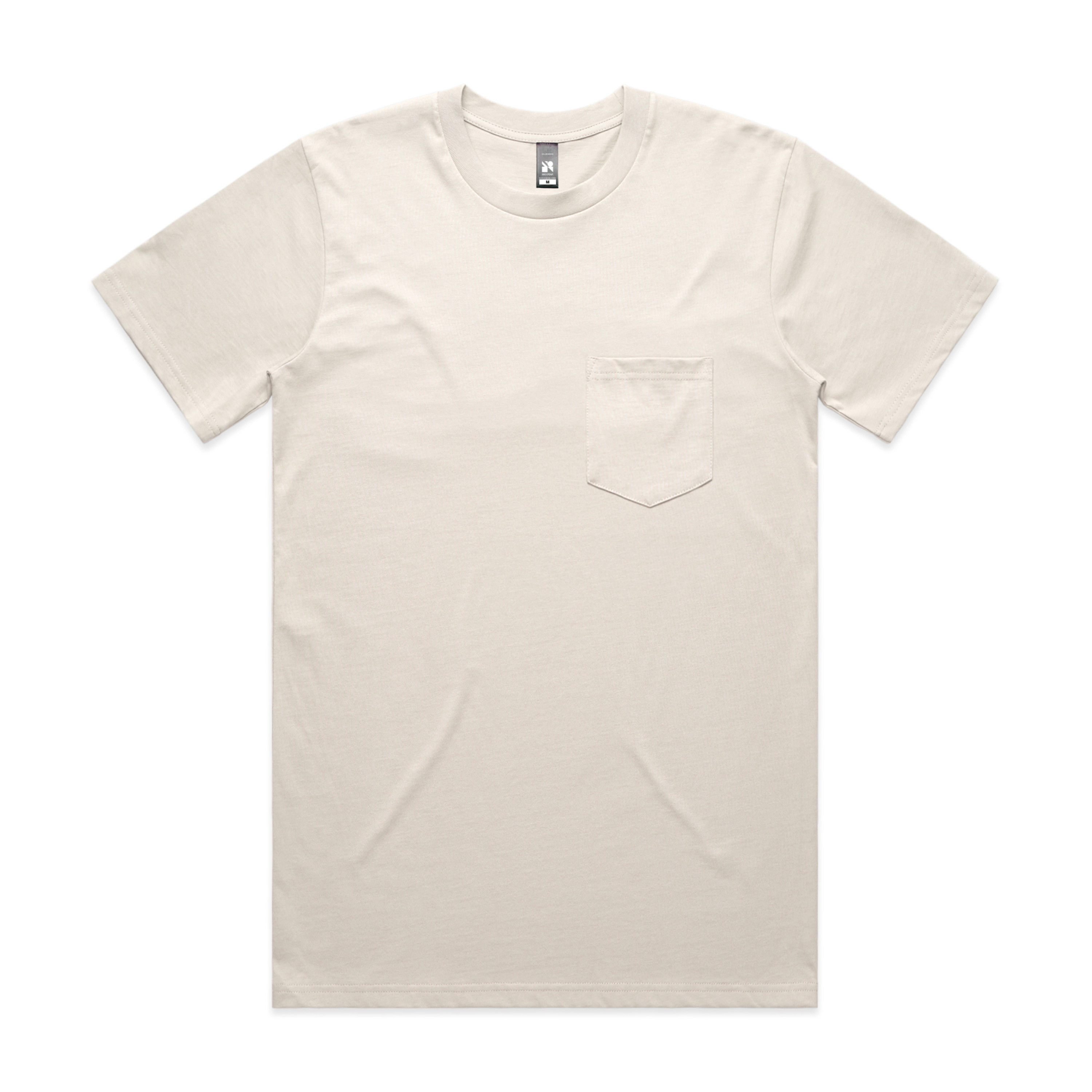 AS Colour Men's Classic Pocket Tee in Bone
