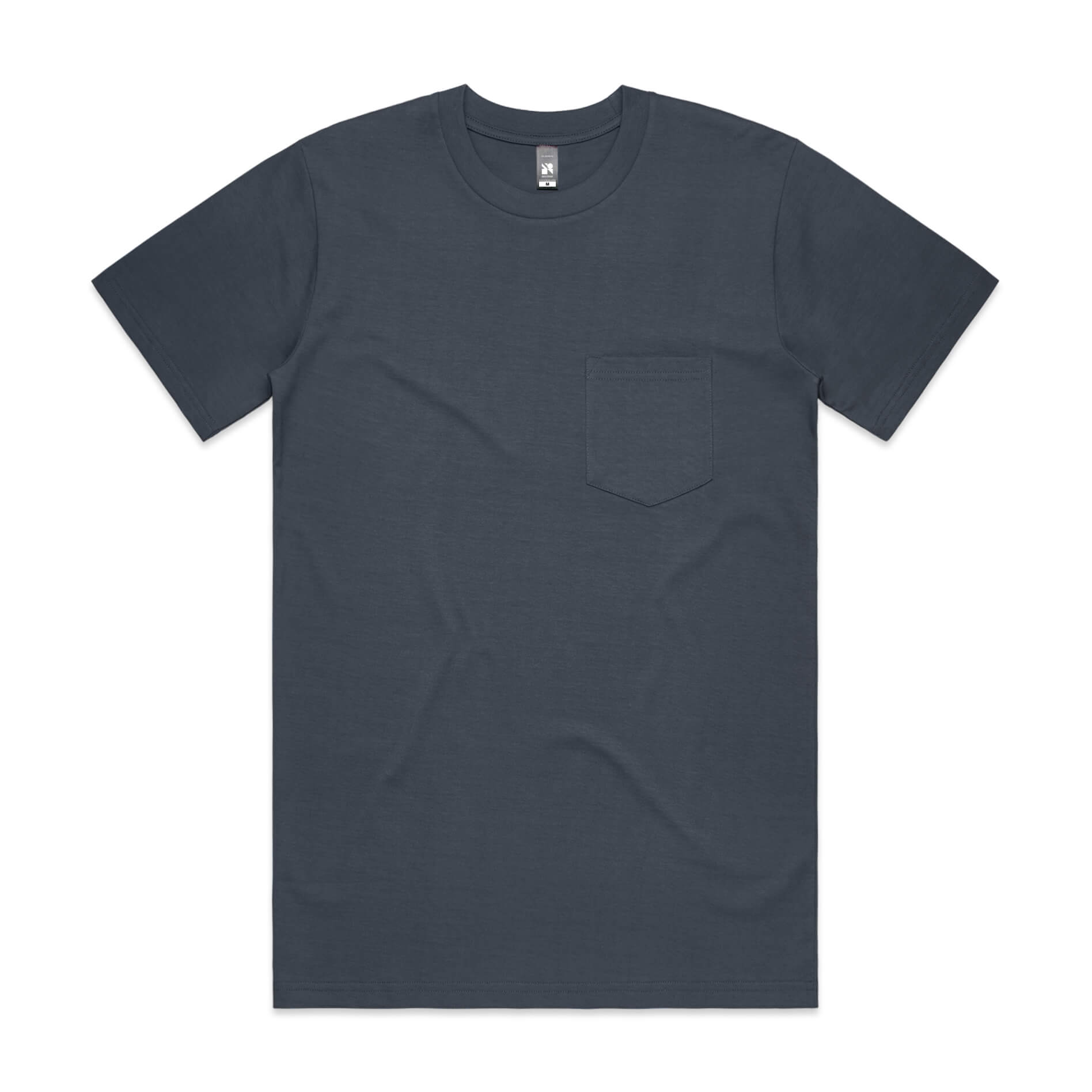 AS Colour Men's Classic Pocket Tee in Petrol Blue