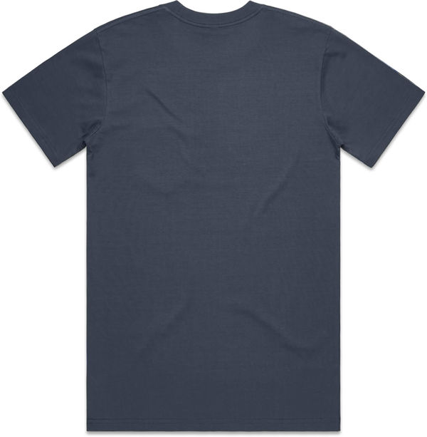 Am image of a Custom AS Colour Men's Classic Pocket Tee in Petrol Blue!