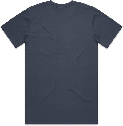 Am image of a Custom AS Colour Men's Classic Pocket Tee in Petrol Blue!
