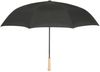 Am image of a Custom 48in Recycled Manual Inversion Umbrella in Black!