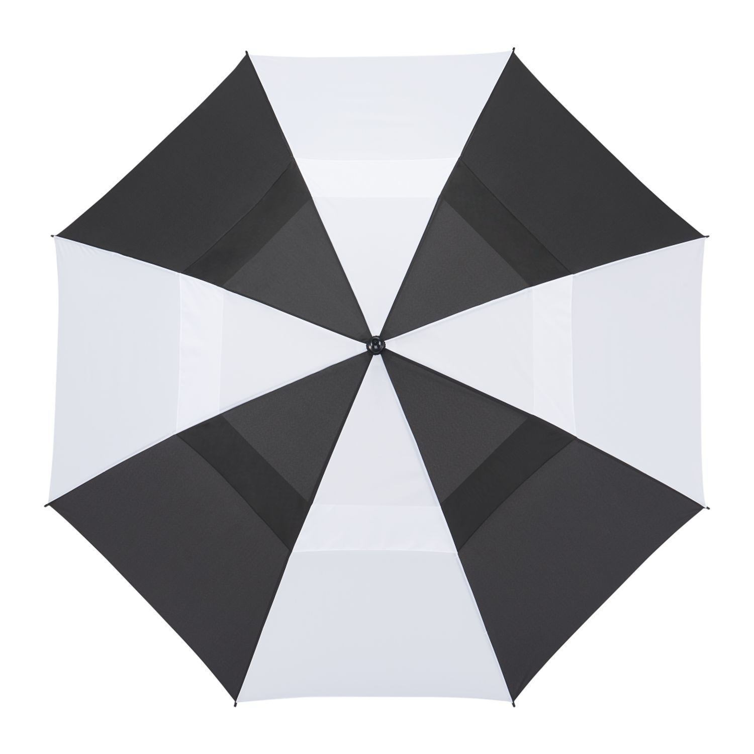 58" Recycled Golf Umbrella in Black/White