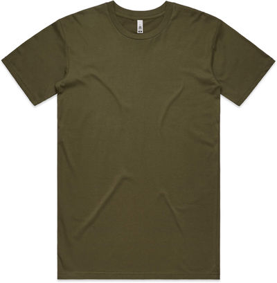 Am image of a Custom AS Colour Men's Basic Tee in Army!