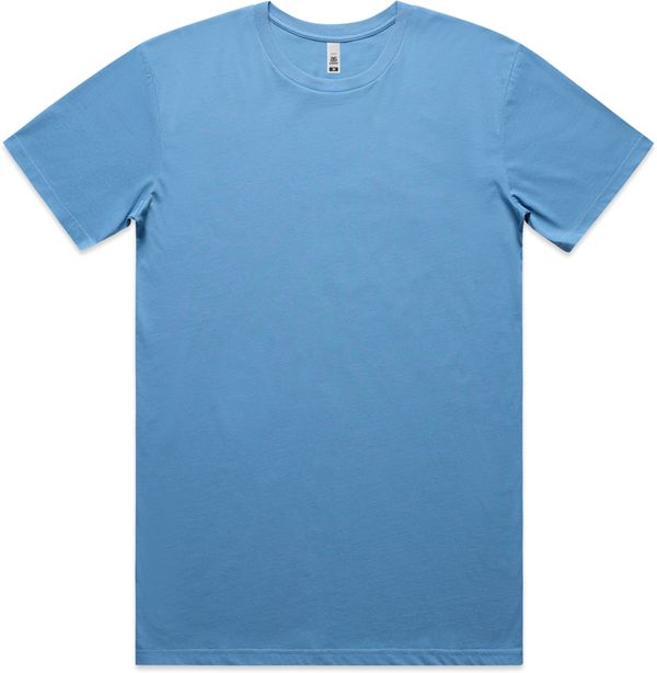 Am image of a Custom AS Colour Men's Basic Tee in Carolina Blue!