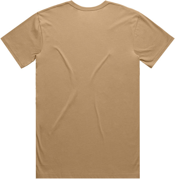 Am image of a Custom AS Colour Men's Basic Tee in Khaki!