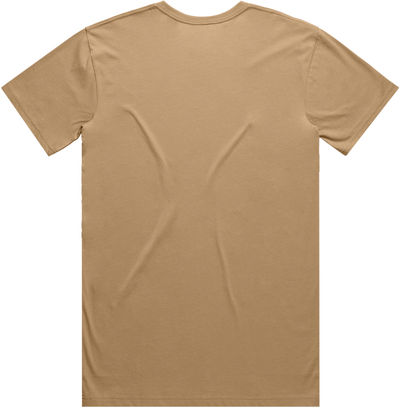 Am image of a Custom AS Colour Men's Basic Tee in Khaki!