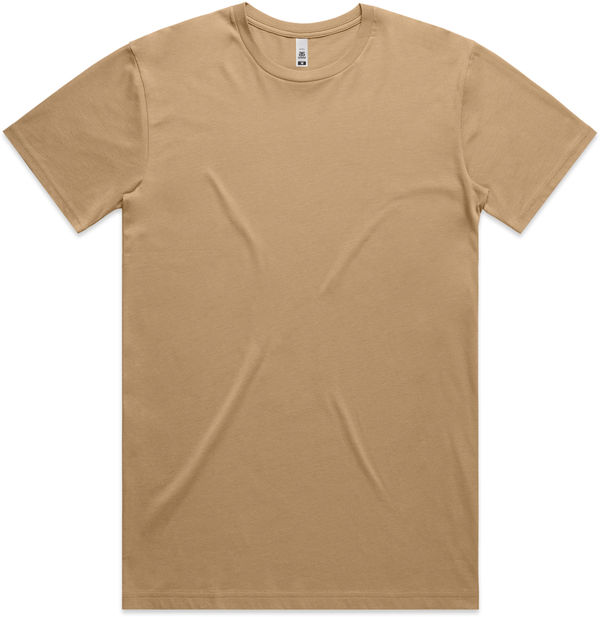 Am image of a Custom AS Colour Men's Basic Tee in Khaki!