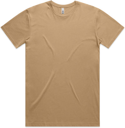 Am image of a Custom AS Colour Men's Basic Tee in Khaki!