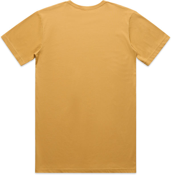 Am image of a Custom AS Colour Men's Basic Tee in Mustard!
