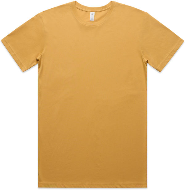 Am image of a Custom AS Colour Men's Basic Tee in Mustard!