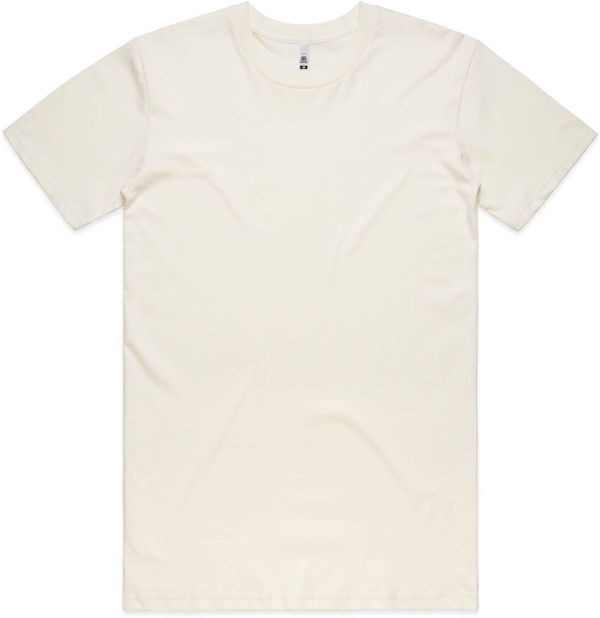 Am image of a Custom AS Colour Men's Basic Tee in Natural!