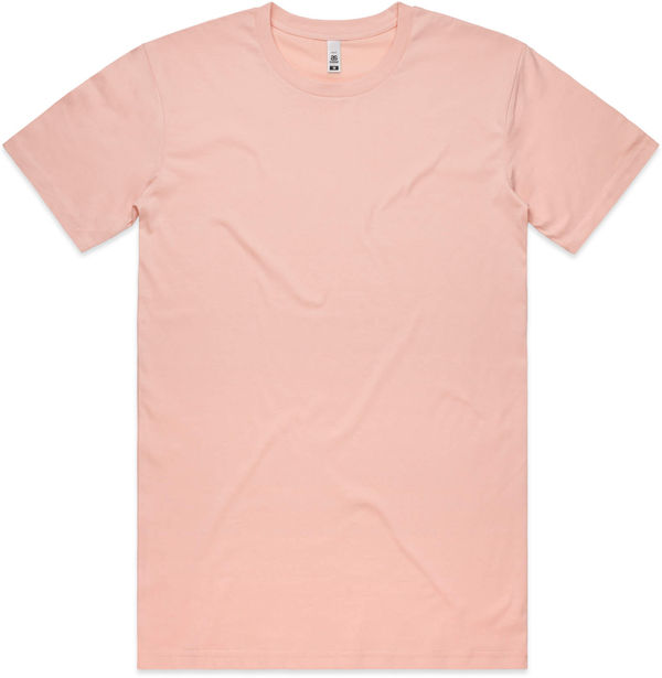 Am image of a Custom AS Colour Men's Basic Tee in Pale Pink!