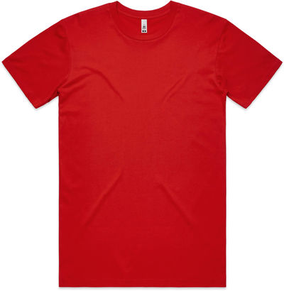 Am image of a Custom AS Colour Men's Basic Tee in Red!