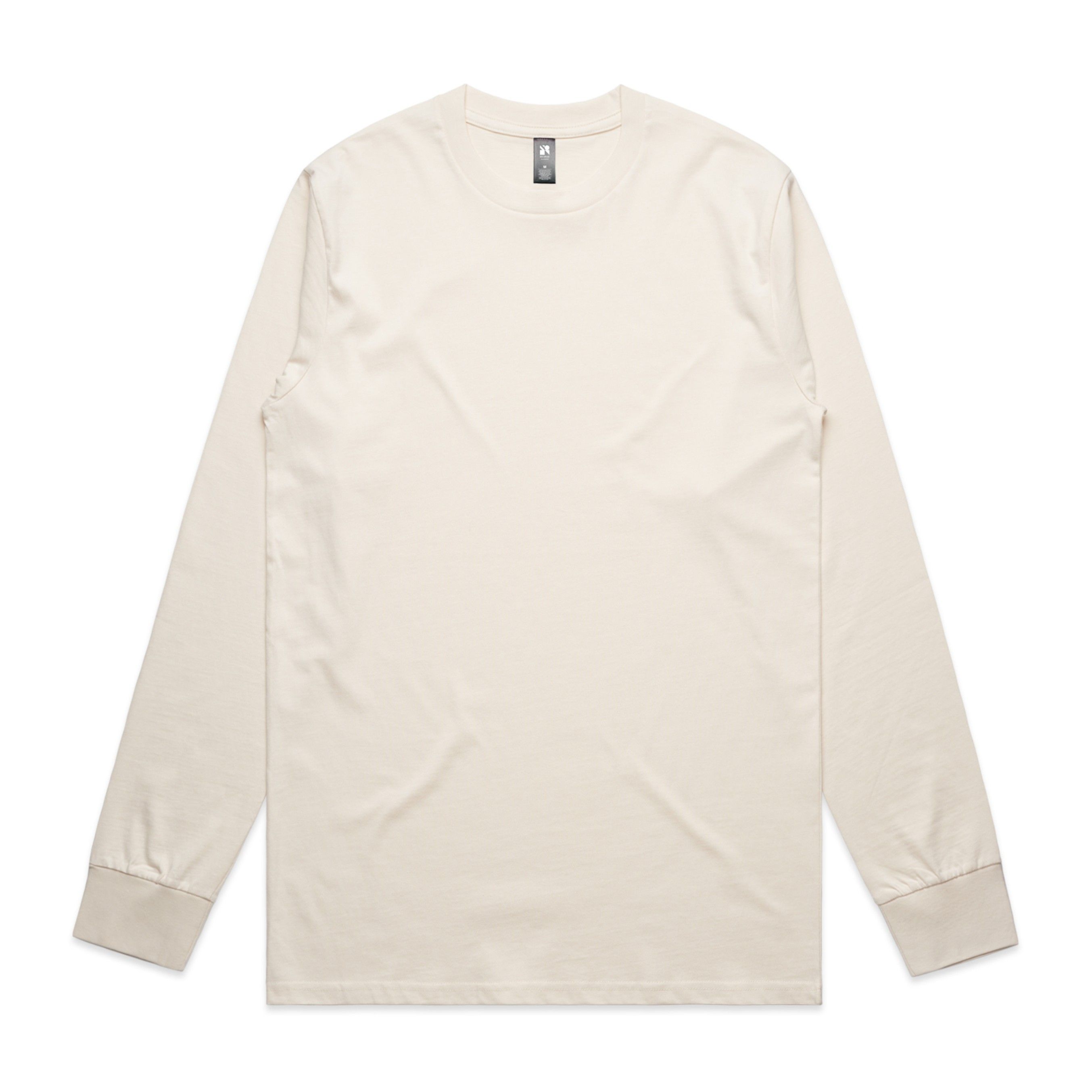 AS Colour Mens Classic Long Sleeve Tee in Ecru