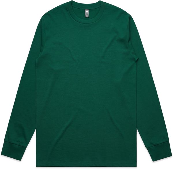 An image of a Custom AS Colour Mens Classic Long Sleeve Tee in Jade!