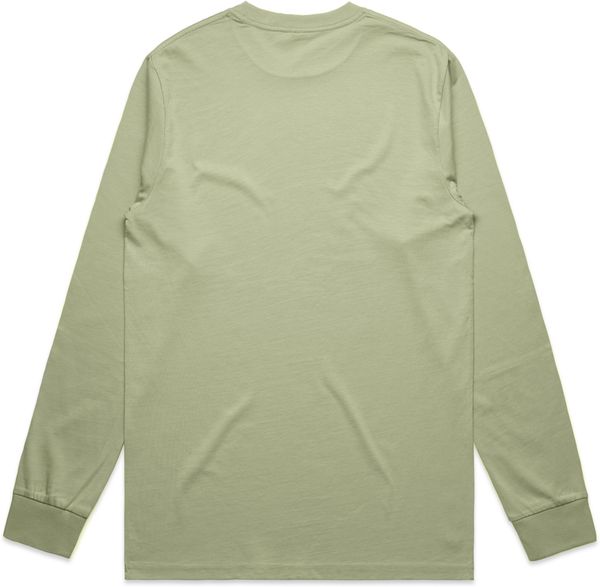 Am image of a Custom AS Colour Mens Classic Long Sleeve Tee in Pistachio!