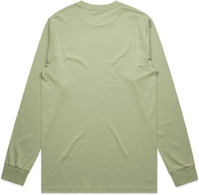 Am image of a Custom AS Colour Mens Classic Long Sleeve Tee in Pistachio!