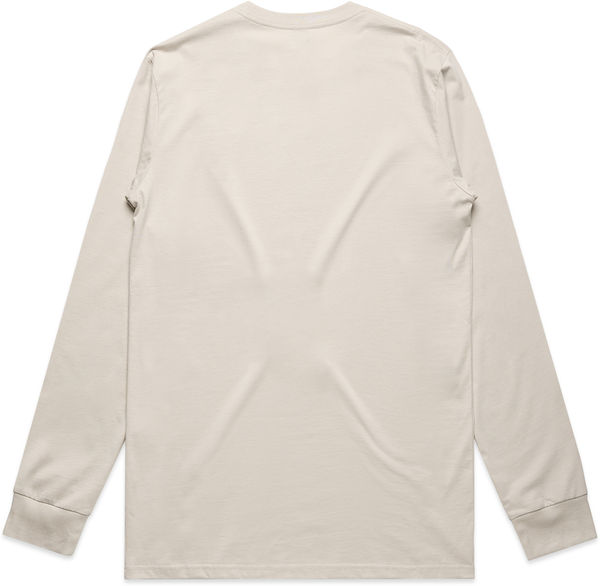 Am image of a Custom AS Colour Mens Classic Long Sleeve Tee in Bone!