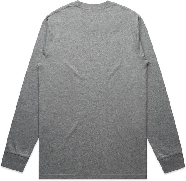 Am image of a Custom AS Colour Mens Classic Long Sleeve Tee in Athletic Heather!