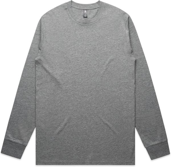 Am image of a Custom AS Colour Mens Classic Long Sleeve Tee in Athletic Heather!
