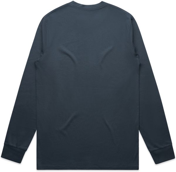 Am image of a Custom AS Colour Mens Classic Long Sleeve Tee in Petrol Blue!