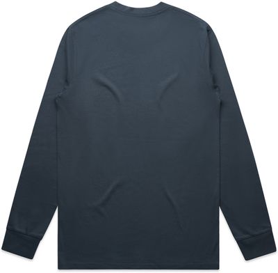 Am image of a Custom AS Colour Mens Classic Long Sleeve Tee in Petrol Blue!