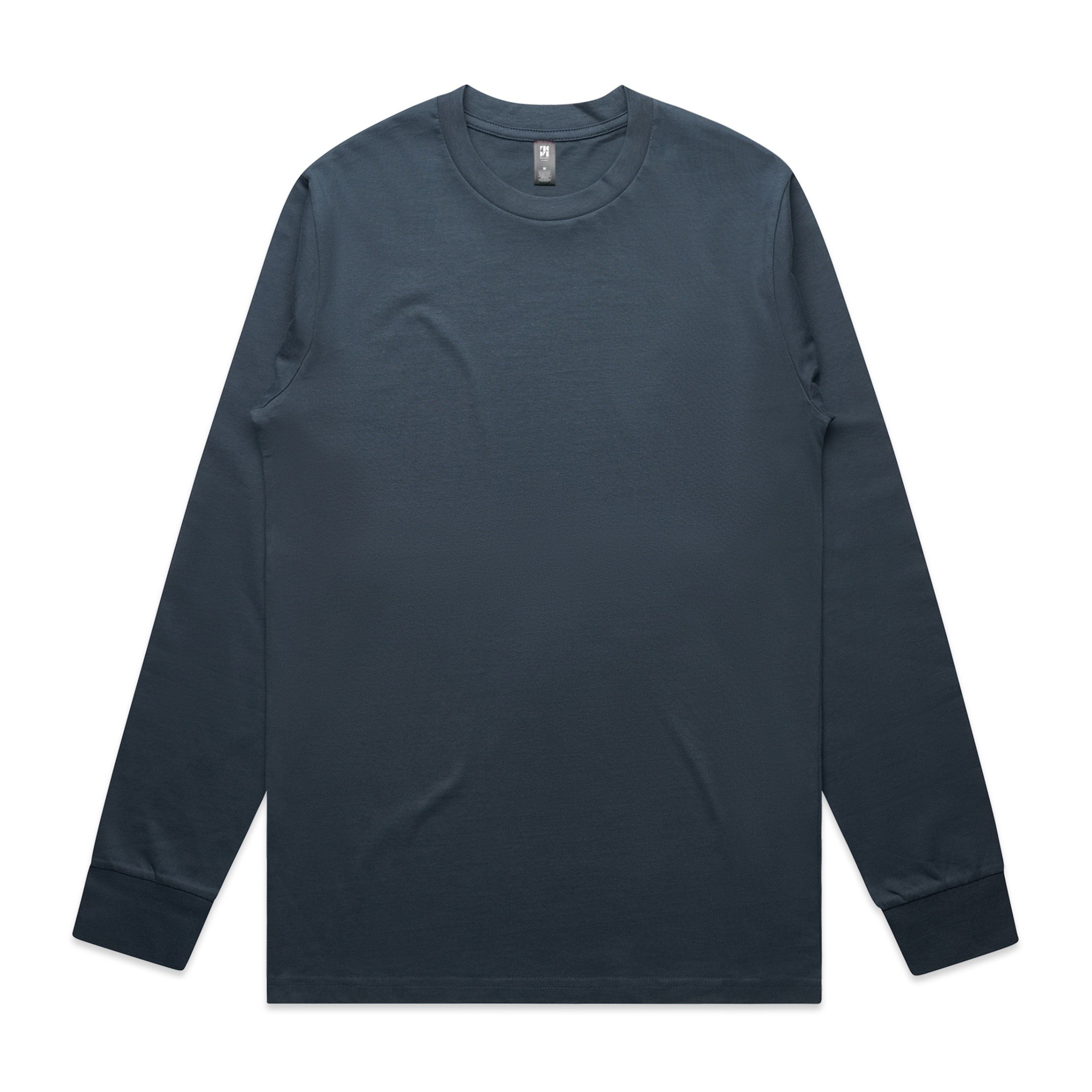 AS Colour Mens Classic Long Sleeve Tee in Petrol Blue